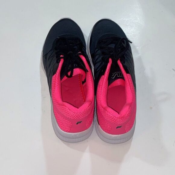 Fila Memory Foam Running Black and Pink Athletic Shoes with Breathable Mesh Sz11 - Picture 5 of 11
